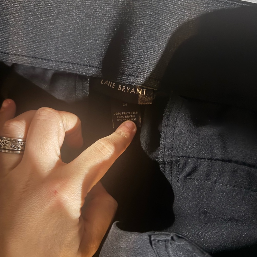 Lane Bryant Elegant Black Trousers